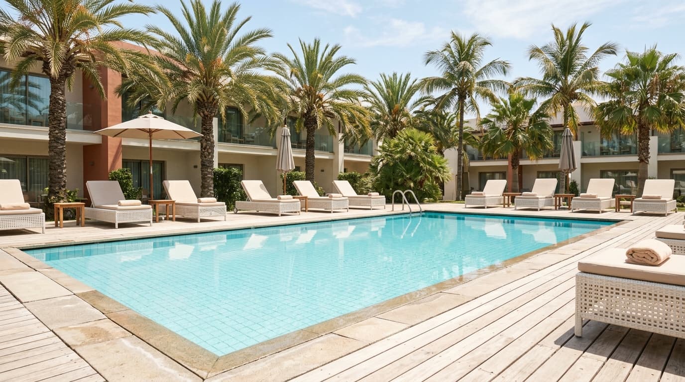 Pool areas — Midday